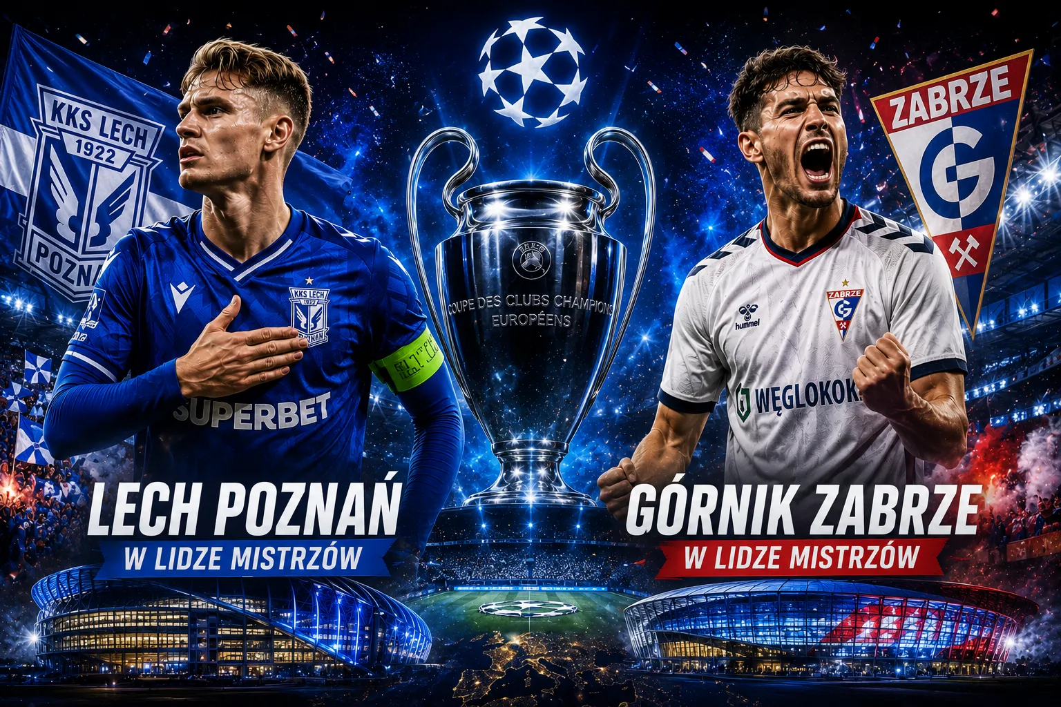 Ekstraklasa w pucharach europejskich 2026/27 — Lech i Górnik w Lidze Mistrzów!