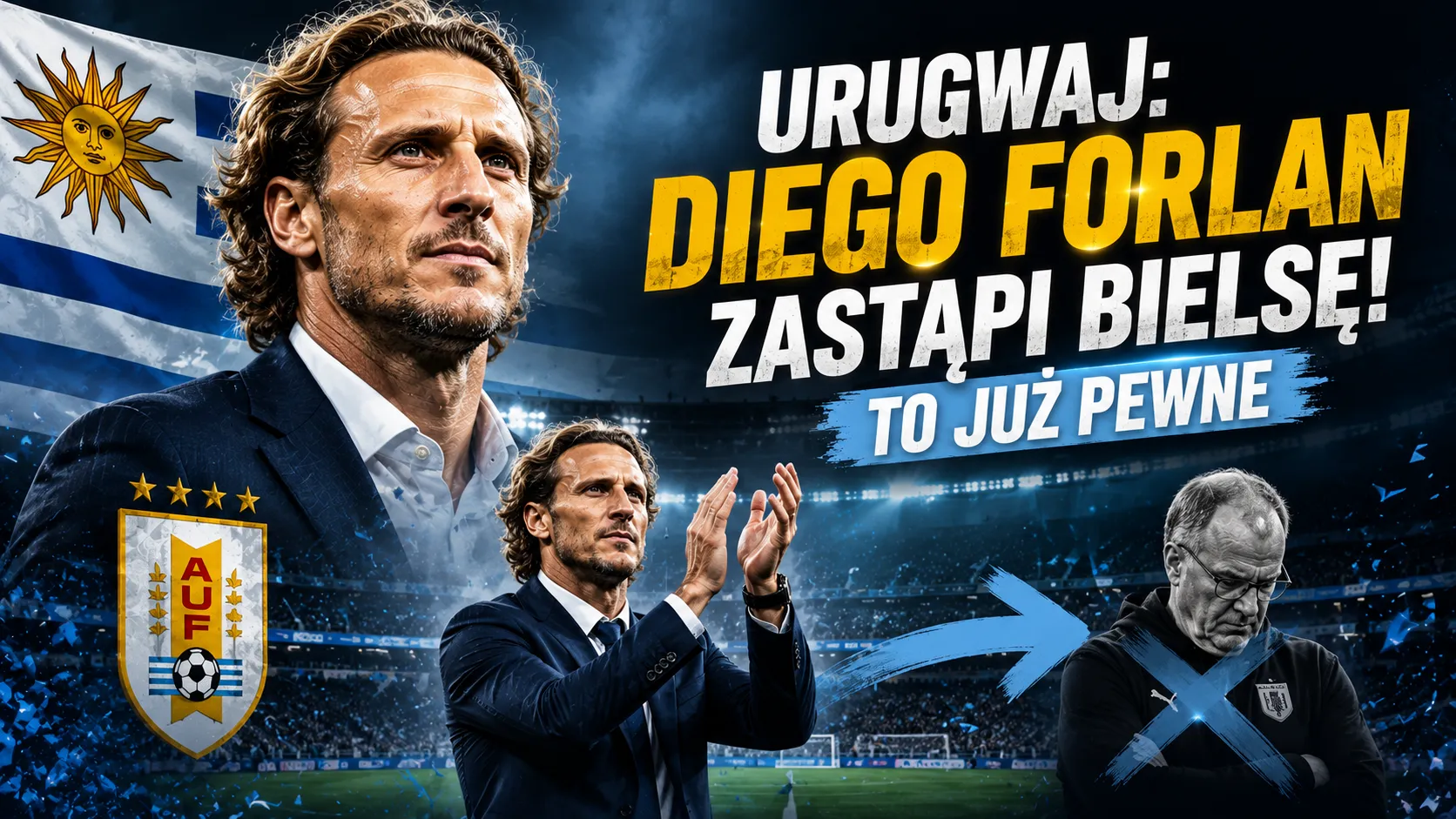 Urugwaj: Diego Forlan zastąpi Bielsę! To już pewne